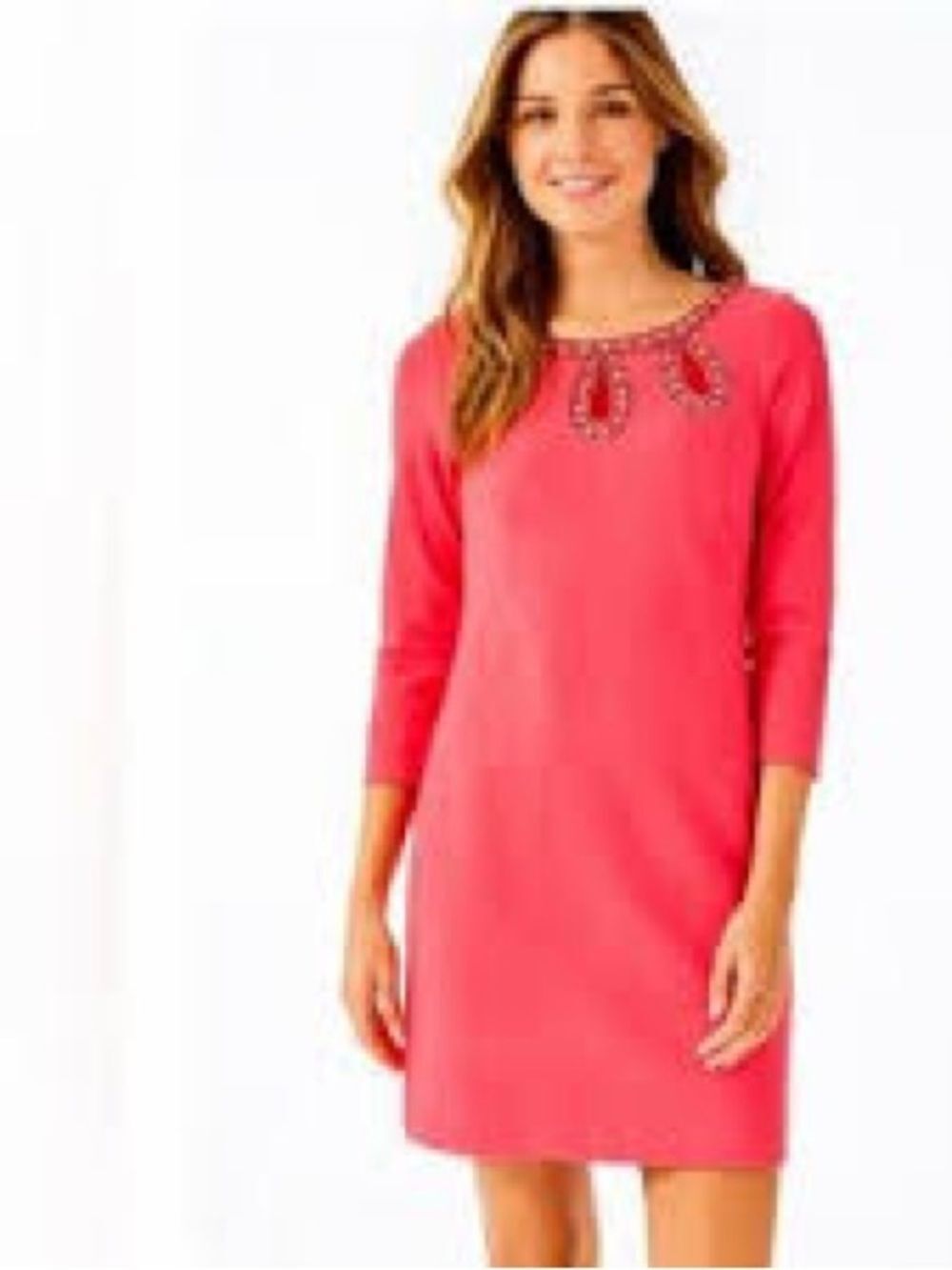 Lilly Pulitzer Bronte Embellished Shift Dress 0 NWT